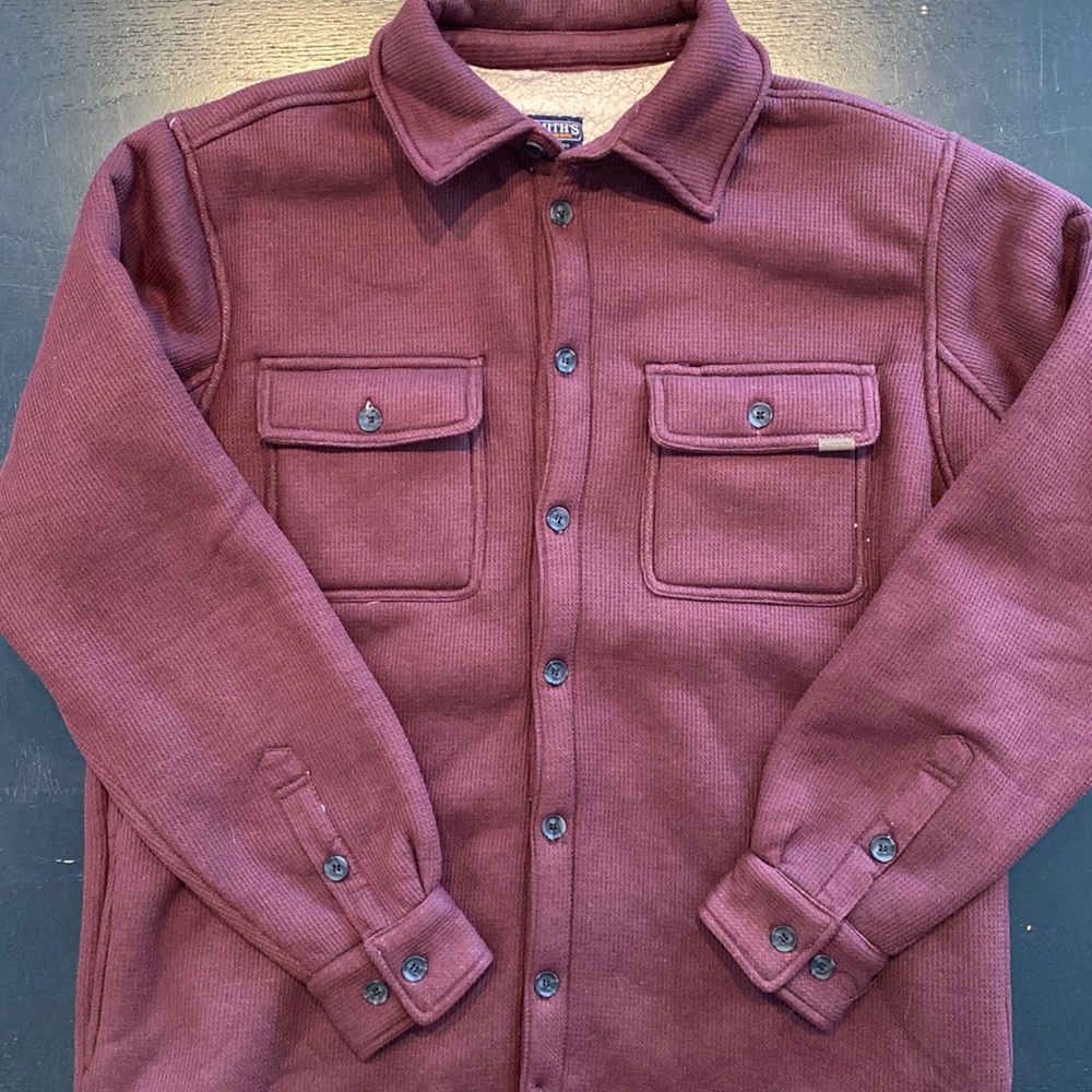 New Smiths Sherpa Lined Thermal Shirt-Jac Size Large
